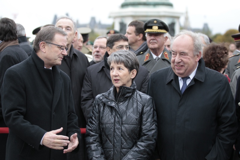 v.li. Klubobmann Karlheinz Kopf, Nationalratspräsidentin Barbara Prammer und Zweiter Nationalratspräsident Fritz Neugebauer