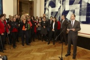 Bundesratspräsident Georg Keuschnigg begrüßt die VeranstaltungsteilnehmerInnen