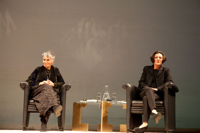 v.li.: Ruth Klüger und Herta Müller
