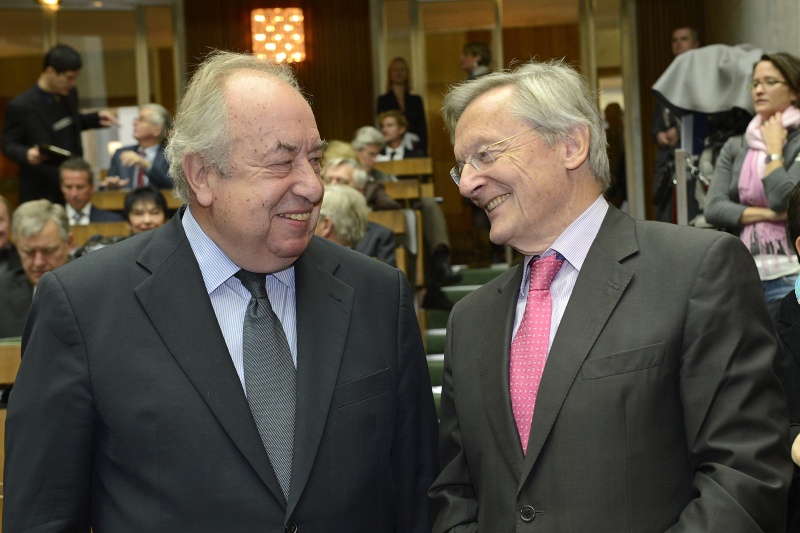 v.li. Zweiter Nationalratspräsident Fritz Neugebauer und Bundeskanzler a.D. Wolfgang Schüssel