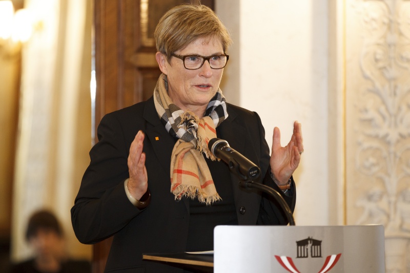 Nationalratsabgeordnete Ursula Haubner (B) am Rednerpult