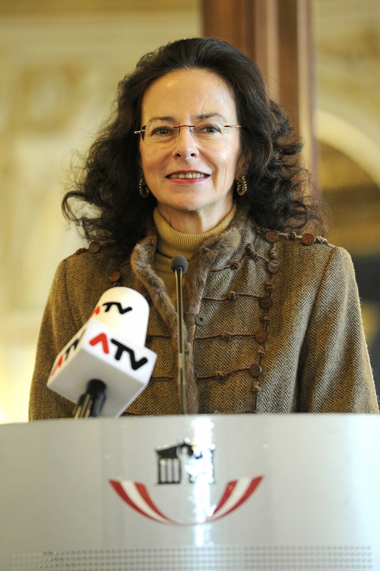 Begruessung durch Vorstandsvorsitzende von Transparency International Ð Austrian Chapter Prof. Eva Geiblinger