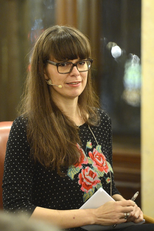 Moderatorin Zita Bereuter