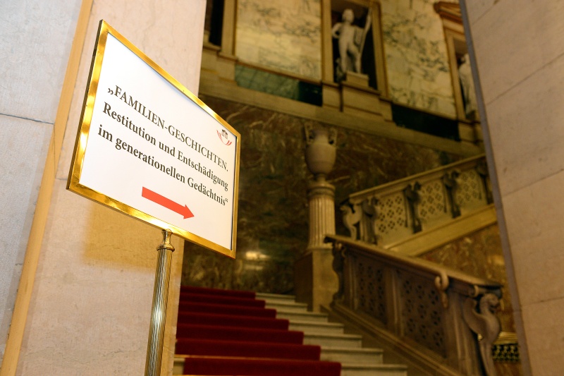 Hinweisschild zur Veranstaltung