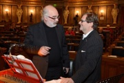 v.li. Dirigent Thomas Kerbl und Komponist Peter Androsch