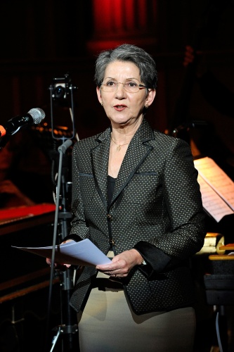 Nationalratspräsidentin Barbara Prammer bei der Begrüßung