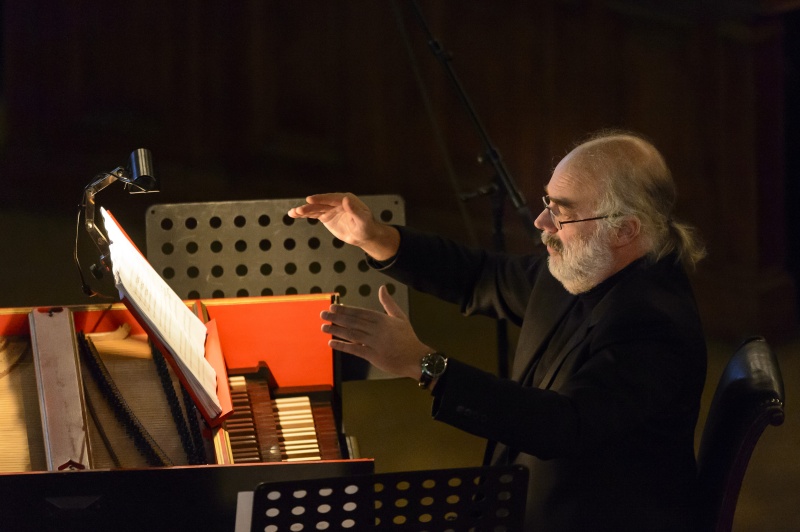 Dirigent Thomas Kerbl am Cembalo