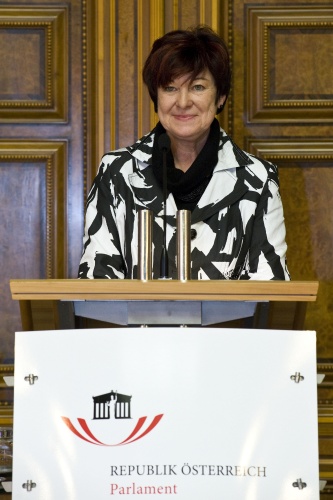 Vizepräsidentin des Bundesrates, Susanne Kurz, bei ihrer Begrüssung