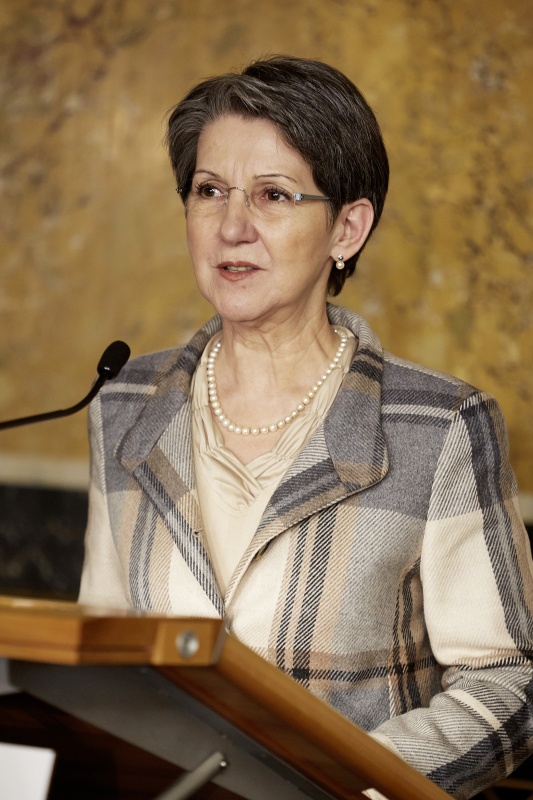 Nationalratspräsidentin Barbara Prammer am Rednerpult