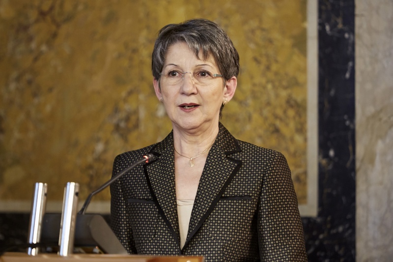 Nationalratspräsidentin Barbara Prammer begrüßt die Teilnehmer der Veranstaltung