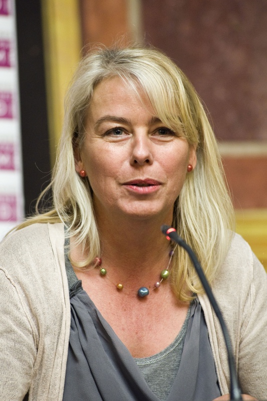 WU Wien Edeltraud Hanappi-Egger am Podium