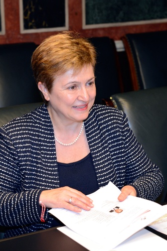 EU-Kommissarin für Internationale Zusammenarbeit, Humanitäre Hilfe und Krisenreaktion Kristalina Georgieva