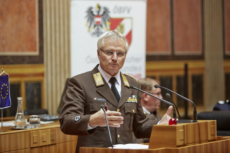 Präsident des ÖBFV Albert Kern am Rednerpult