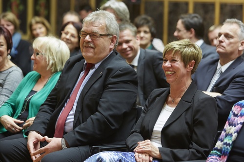 v.re.: Bundesrätin Monika Mühlwerth(F) und Bundesrat Werner Stadler(S)