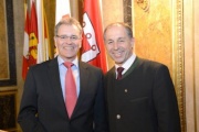 v.li.: Bundesratspräsident Edgar Mayer und Bundesrat Georg Keuschnigg