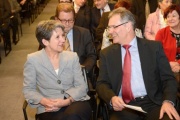v.li.: Nationalratspräsidentin Barbara Prammer und Bundesratspräsident Edgar Mayer im Gespräch