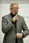 Direktor des Landesmuseums Niederösterreich Carl Aigner am Wort