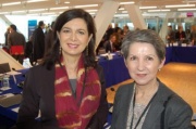 v.li.: Die Präsidentin der italienischen Abgeordnetenkammer Laura Boldrini und Nationalratspräsidentin Barbara Prammer (S)