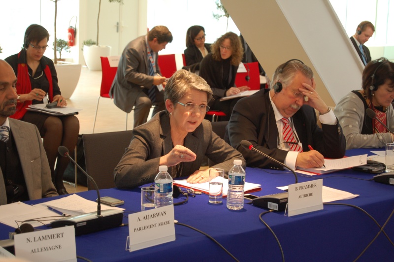 Nationalratspräsidentin Barbara Prammer (S) bei ihrer Rede