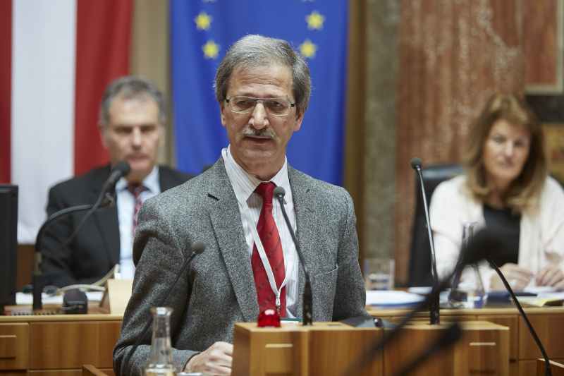 Universität Graz Max Haller am Rednerpult