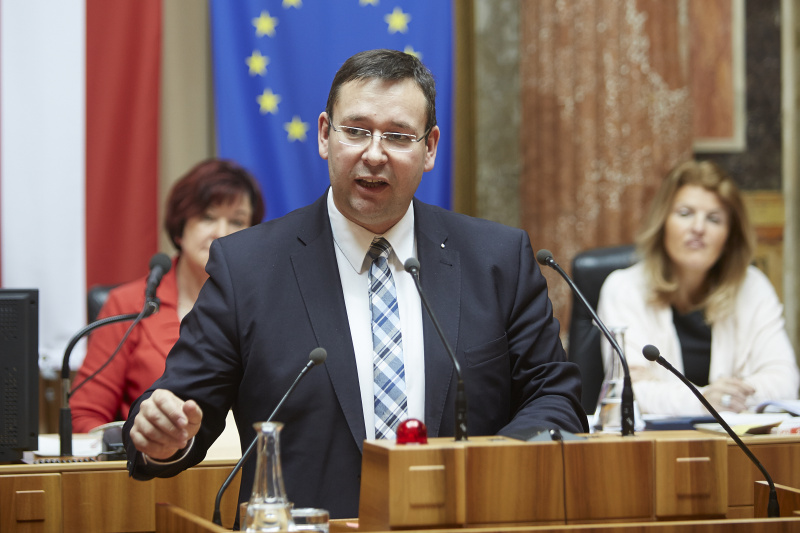 Bundesrat Hermann Brückl (F) am Rednerpult