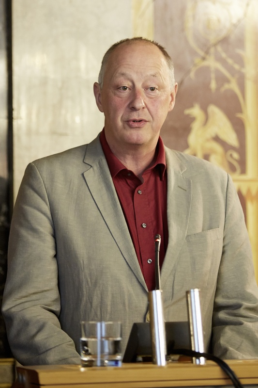 Asylkoodination Österreich Herbert Langthaler am Rednerpult