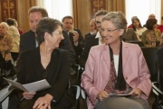 v.links: Nationalratspräsidentin Barbara Prammer im Gespräch mit Bundesministerin für Unterricht, Kunst und Kultur Claudia Schmied