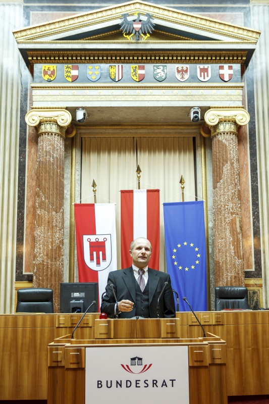 Bundesrat Gerald Zelina (T) am Rednerpult