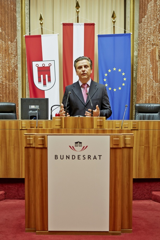 Bundesrat Josef Taucher (S) am Rednerpult