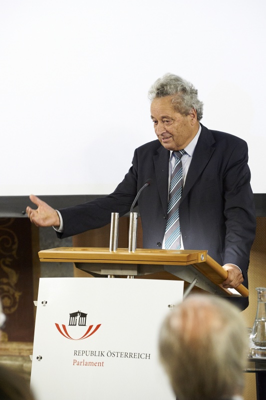 Landeshauptmann von Tirol a.D. Wendelin Weingartner am Rednerpult