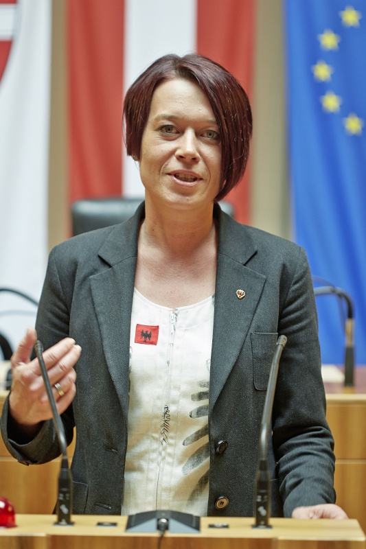 Bundesrätin Sonja Ledl-Rossmann (V) am Rednerpult