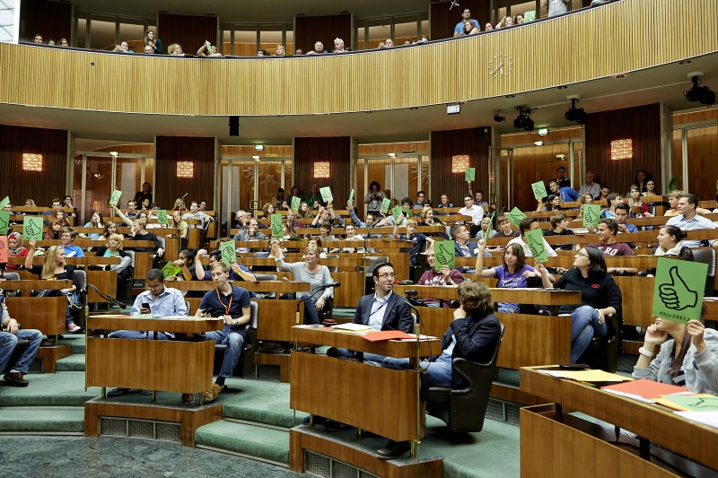 Blick in Richtung VeranstaltungsteilnehmerInnen