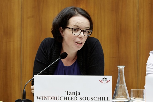 Nationalratsabgeordnete Tanja Windbüchler-Souschill (G) am Wort