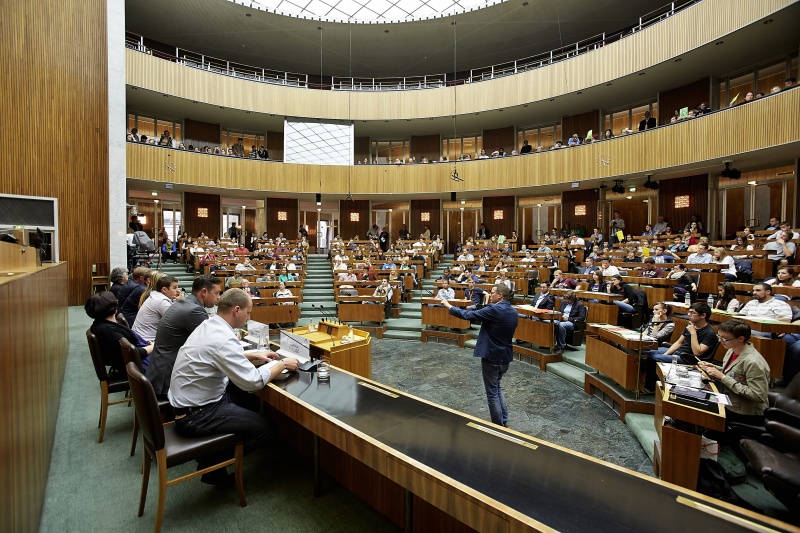 Blick in Richtung VeranstaltungsteilnehmerInnen