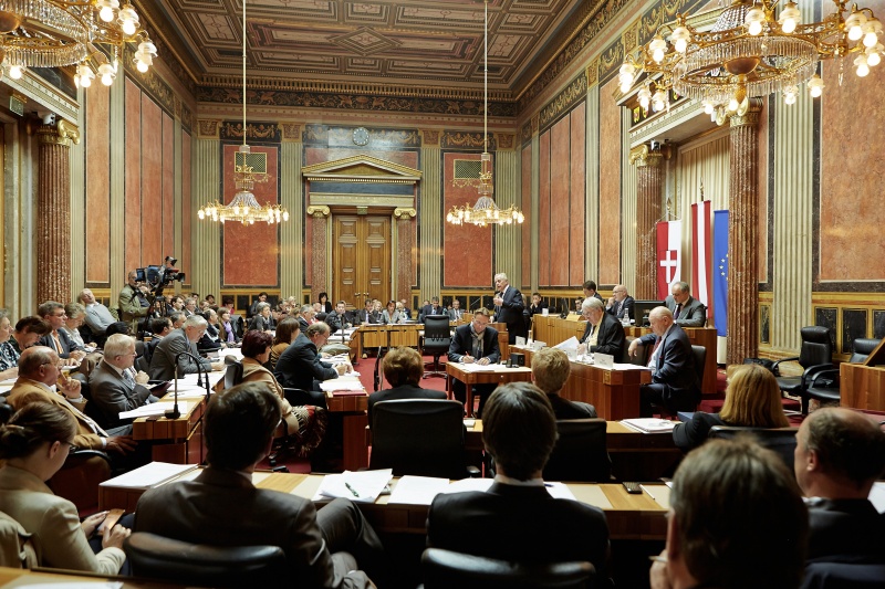 Der Bundesminister für Arbeit, Soziales und Kosumentenschutz Rudolf Hundsdorfer am Rednerpult
