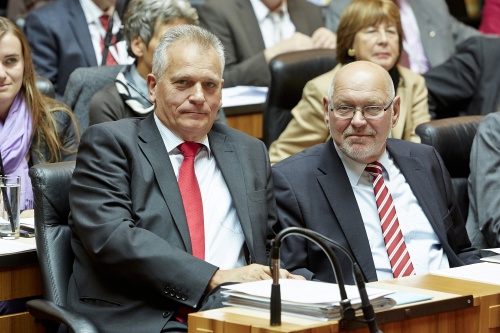 v.li.: Bundesrat Gottfried Kneifel, Bundesratspräsident Reinhard Todt