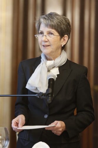 Nationalratspräsidentin Barbara Prammer bei ihrer Ansprache