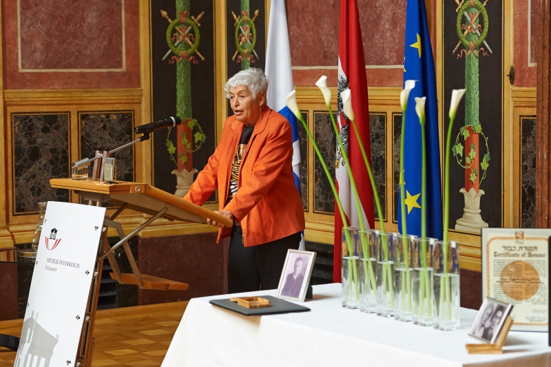 Friederike Mikosch bei ihren Dankesworten