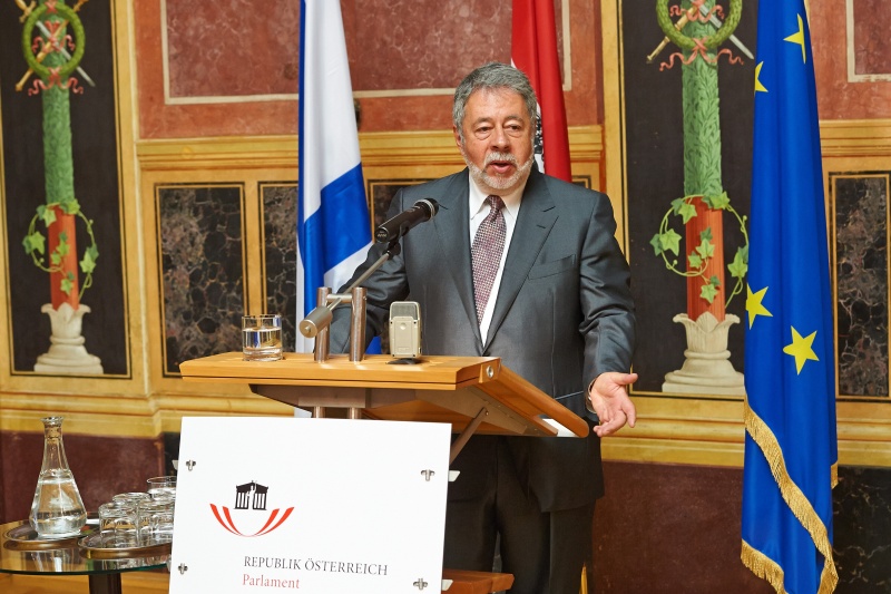 Alexandre Kaplan bei seinen Dankesworten