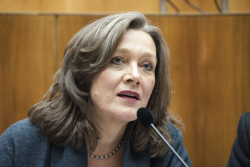 Leiterin der Wiener Pflege-, Patientinnen- und Patientenanwaltschaft Sigrid Pilz am Podium