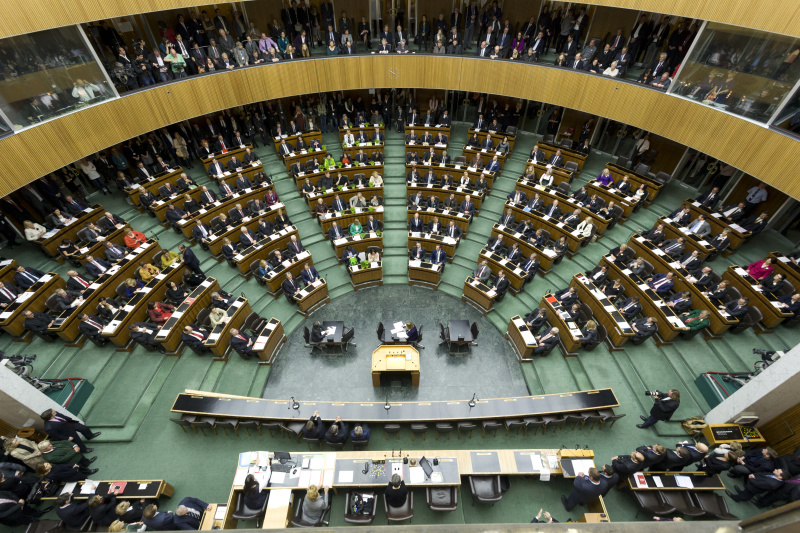 Die Abgeordneten des Nationalrates im Sitzungssaal