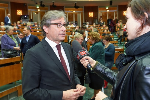 ORF Generaldirektor Alexander Wrabetz beim Interview