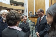 Nationalratspräsidentin Barbara Prammer (S) und der Botschafter des Staates Israel Zvi Heifetz