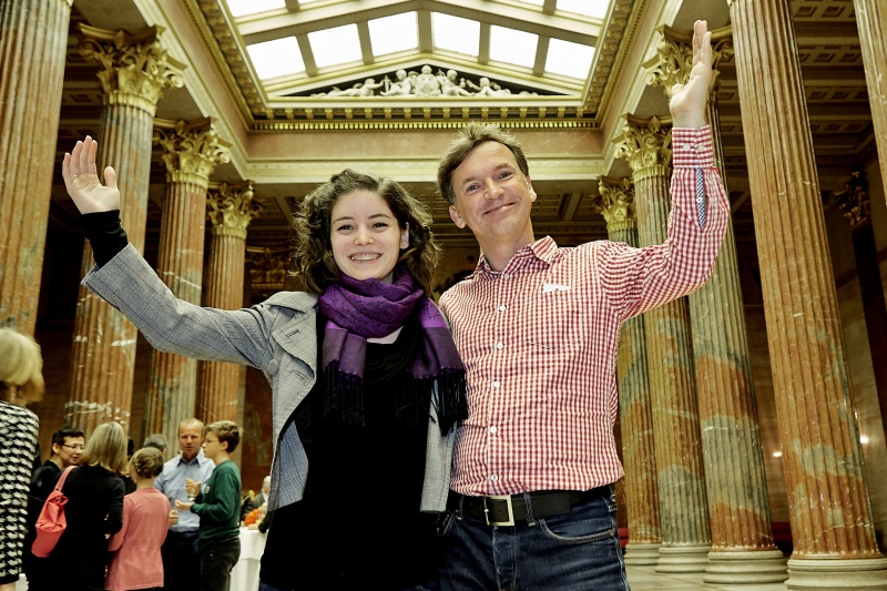 Fotograf Helmut Mitter mit seiner Nichte