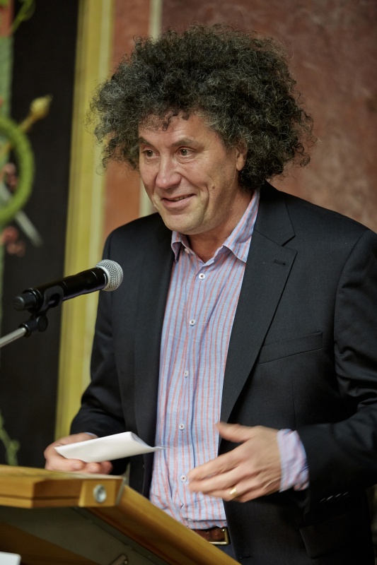 Fotograf Matthias Cremer am Rednerpult