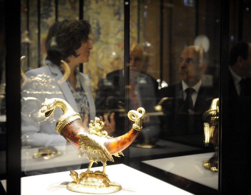 Der Präsident der marokkanischen Rätekammer Mohammed Cheikh Biadillah zu Besuch im Kunsthistorischen Museum