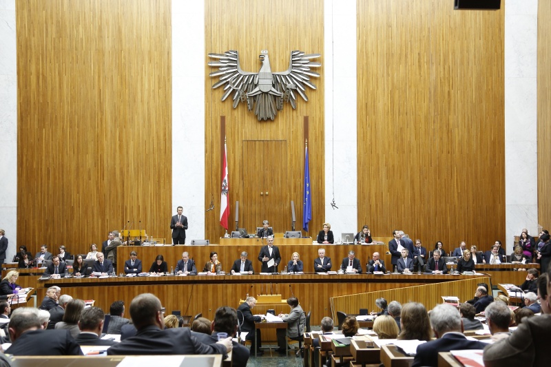 Bundeskanzler Werner Faymann bei seiner Regierungserklärung