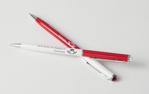Kugelschreiber rot-weiß