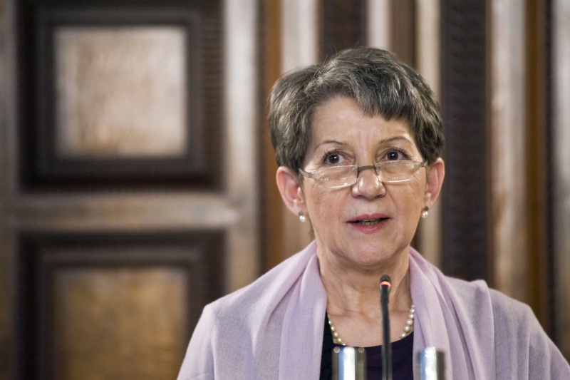 Nationalratspräsidentin Barbara Prammer (S) bei ihrer Begrüßung