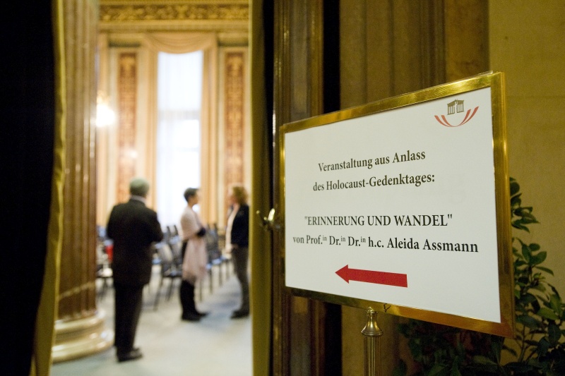 Hinweistafel zur Veranstaltung